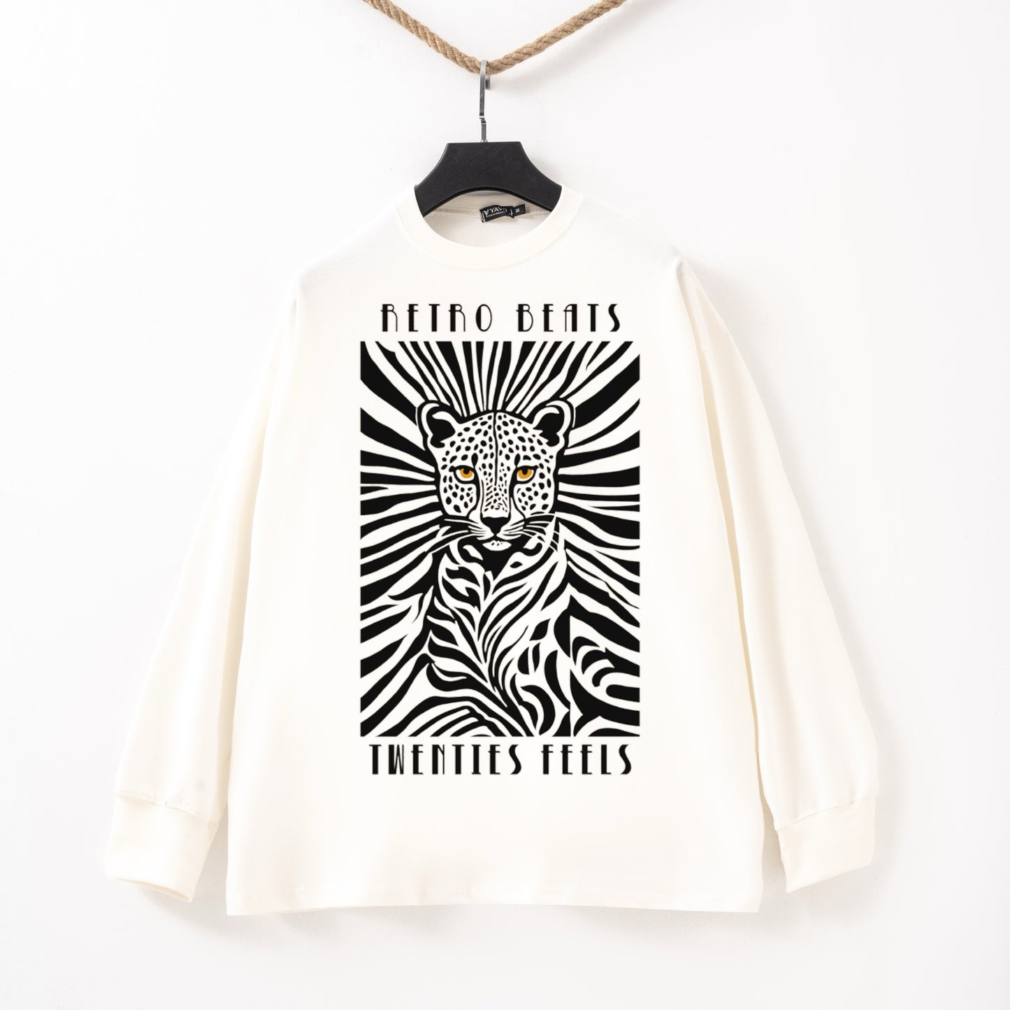 Retro beats white Tshirt