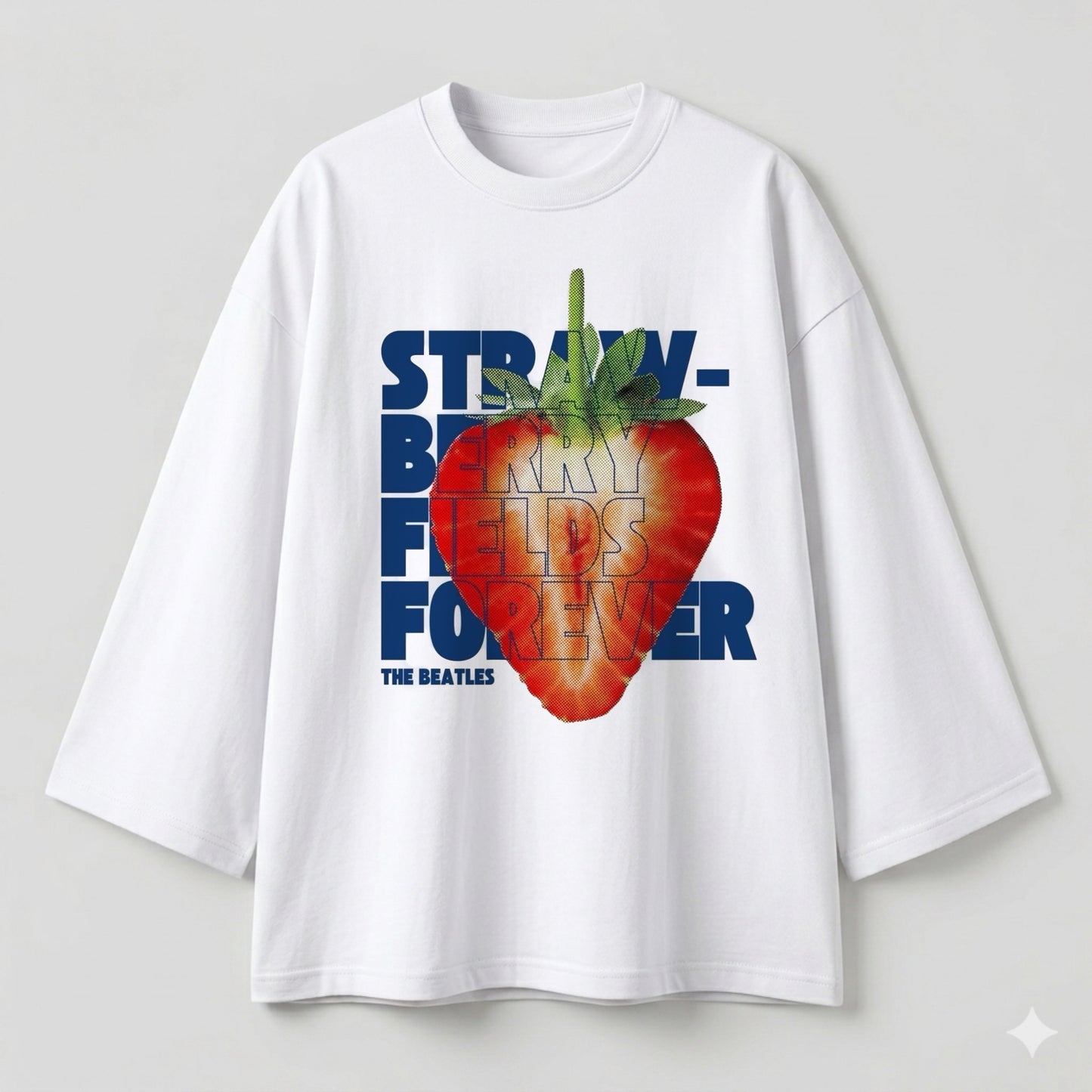 Strawberry white oversize tshirt