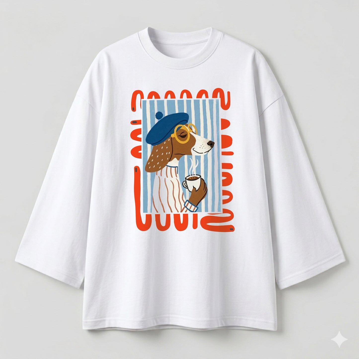 Dog white oversize tshirt