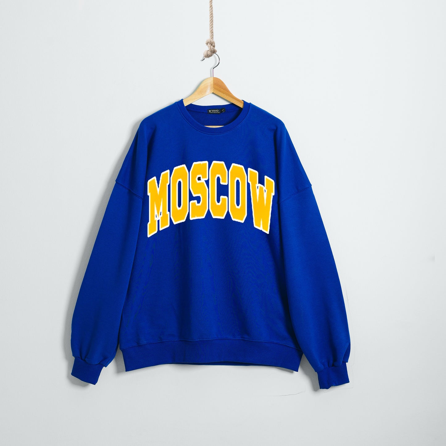Moscow blue autumn crewneck