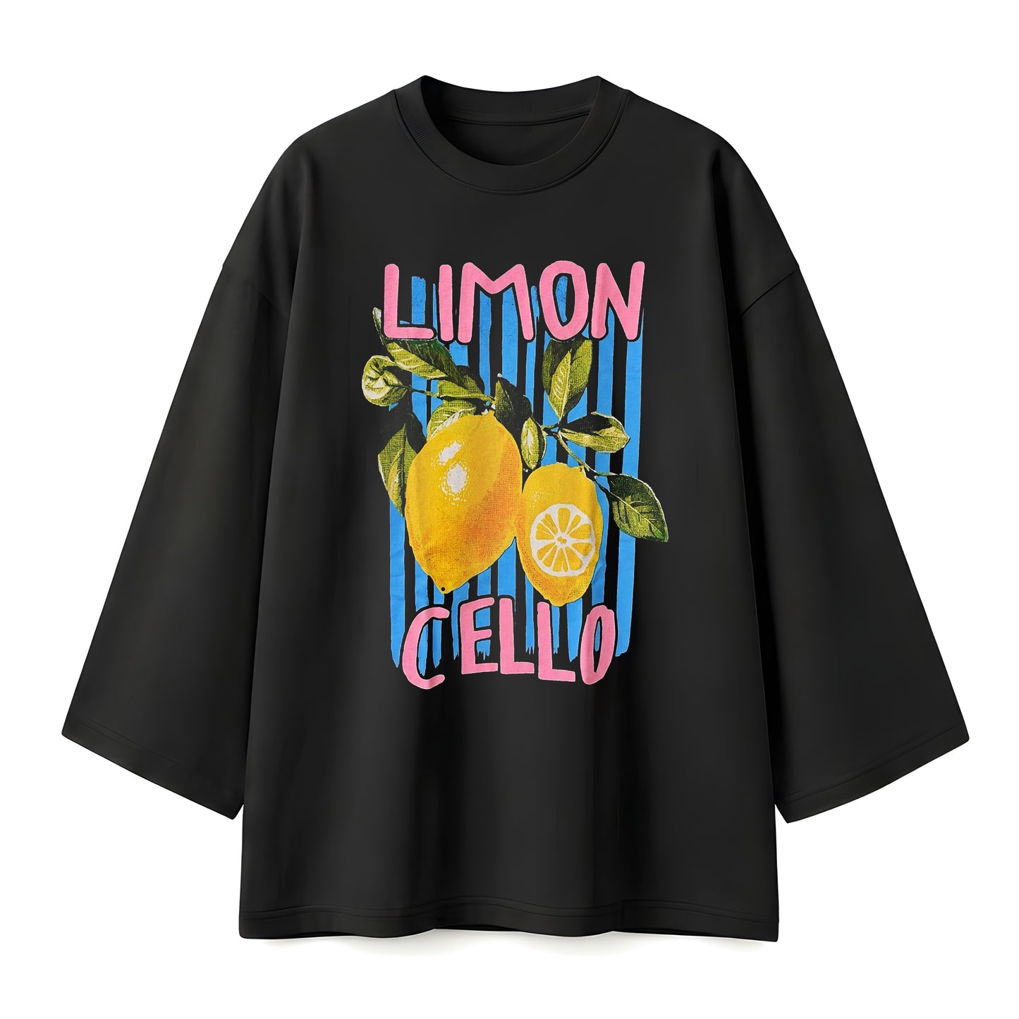 Lemon cello black oversize tshirt