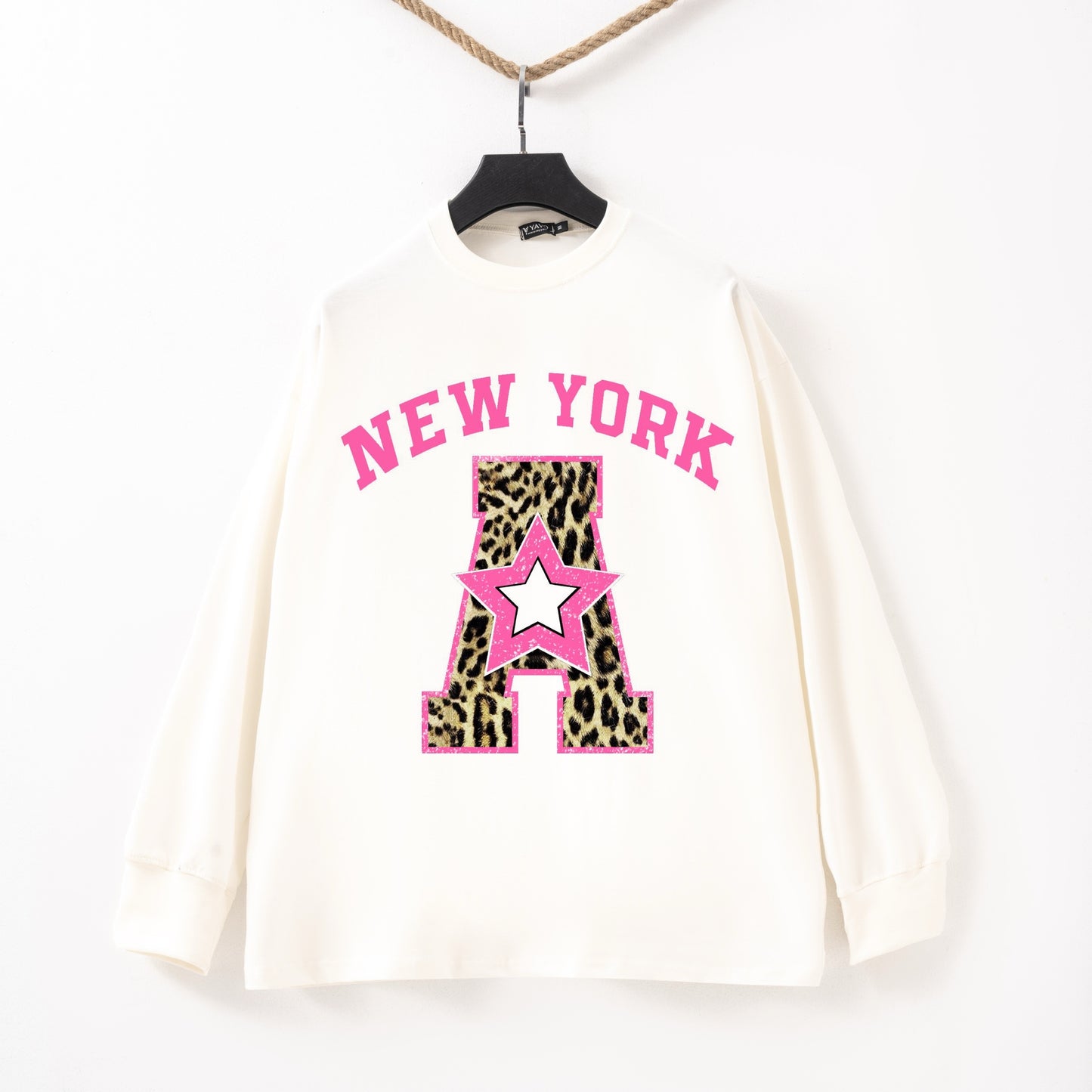 Leopard new york white Tshirt