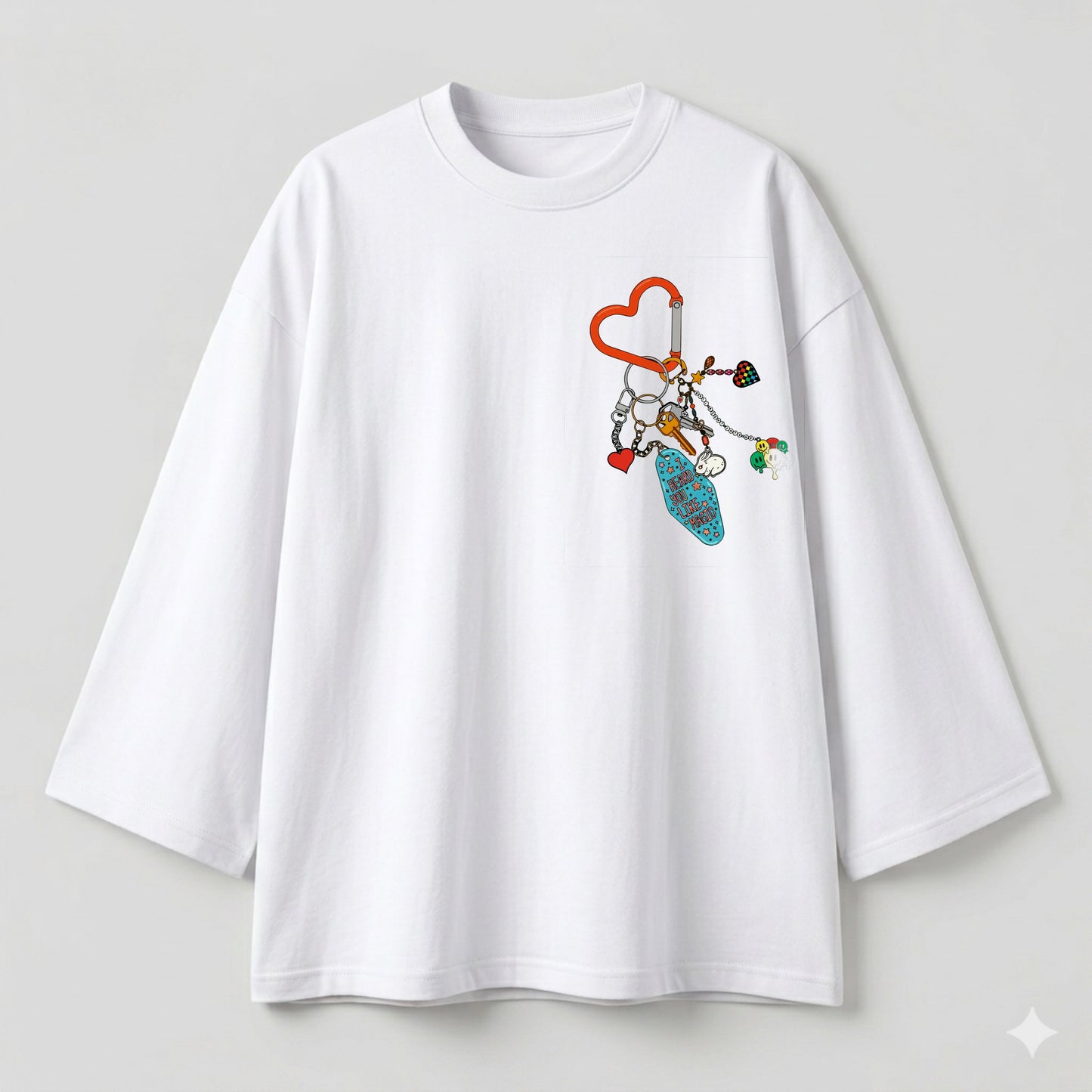 Charms white oversize tshirt