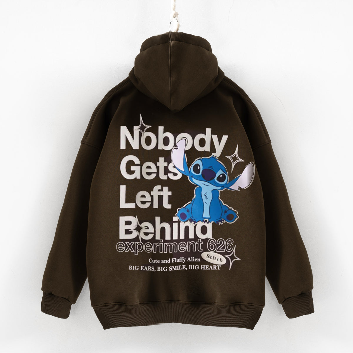 Stitch chocolate brown Hoodie