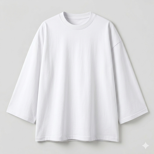 Plain white oversize tshirt