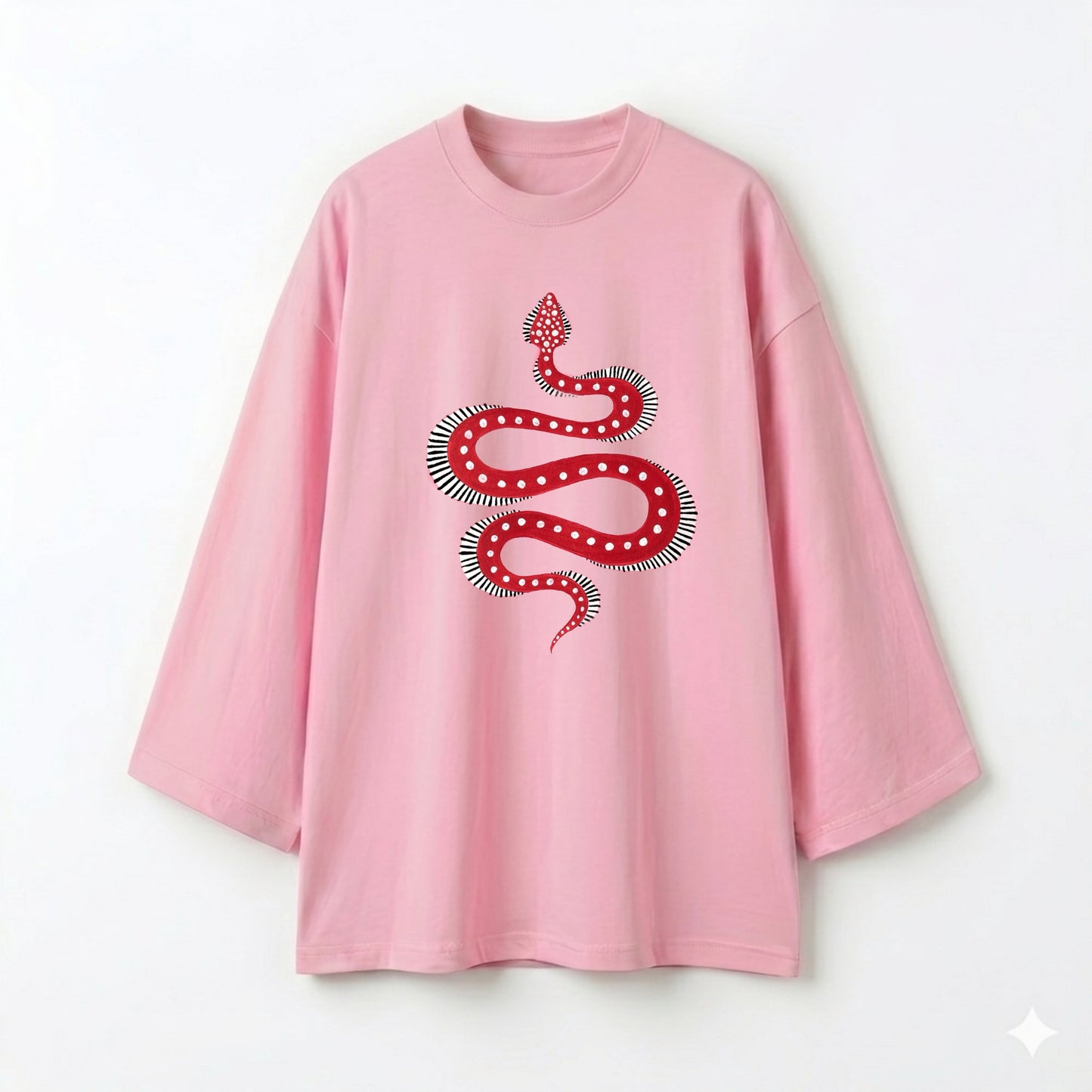 Snake pink oversize tshirt