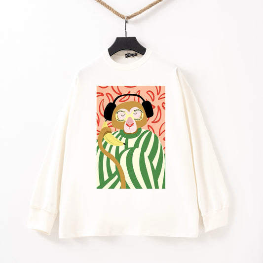 Monkey white Tshirt