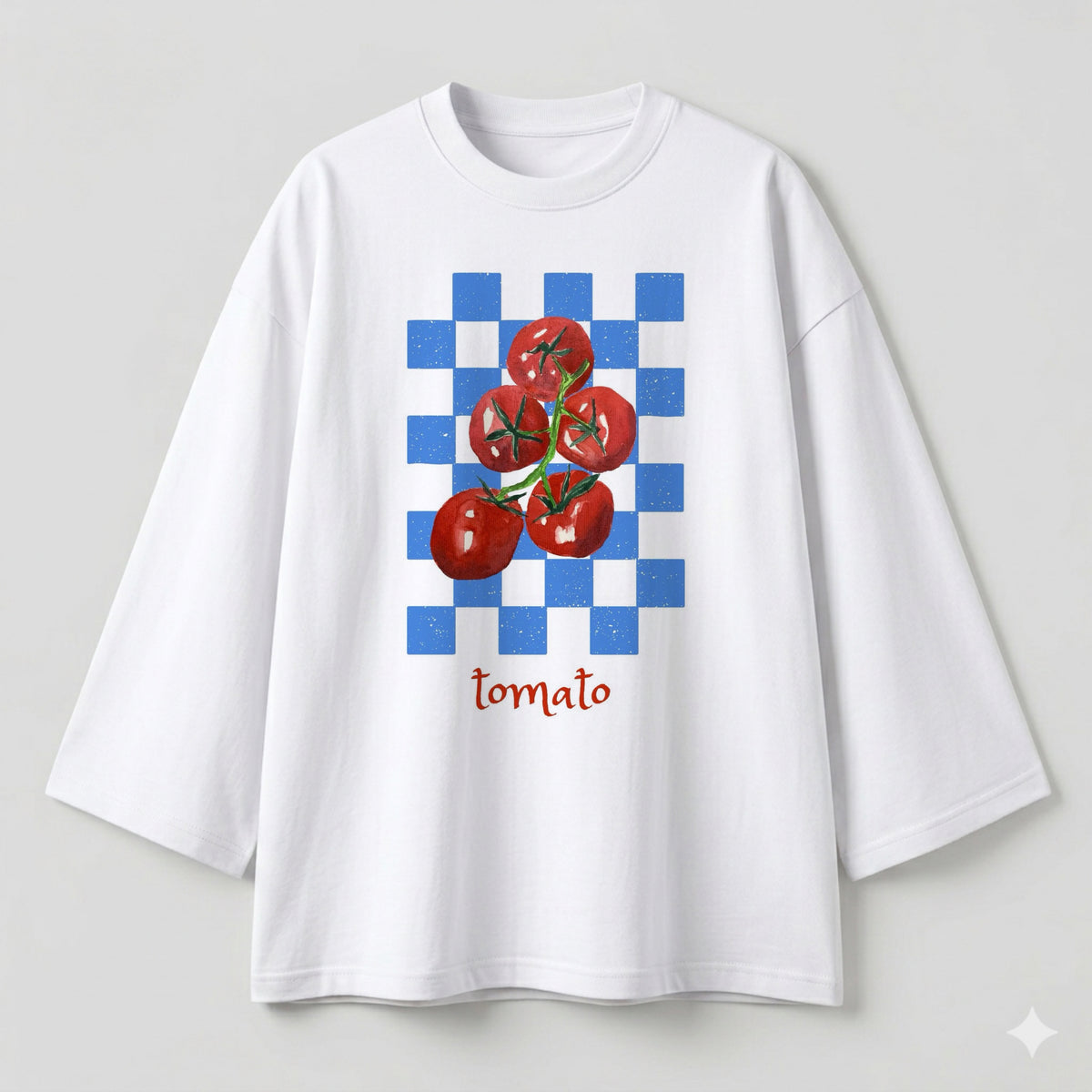 Tomatoes white oversize tshirt