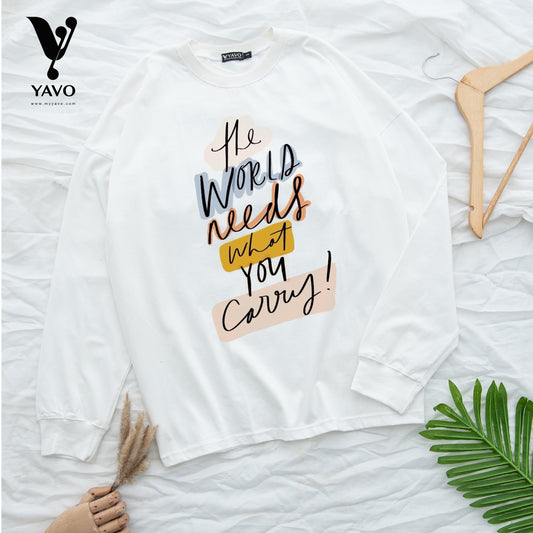 The world quote white Tshirt