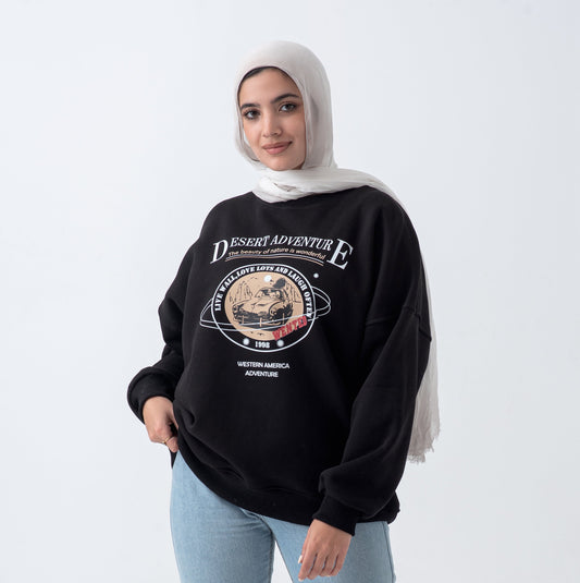 Desert Adventure Black sweatshirt
