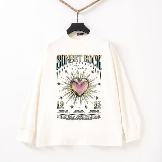 Sunset rock white Tshirt