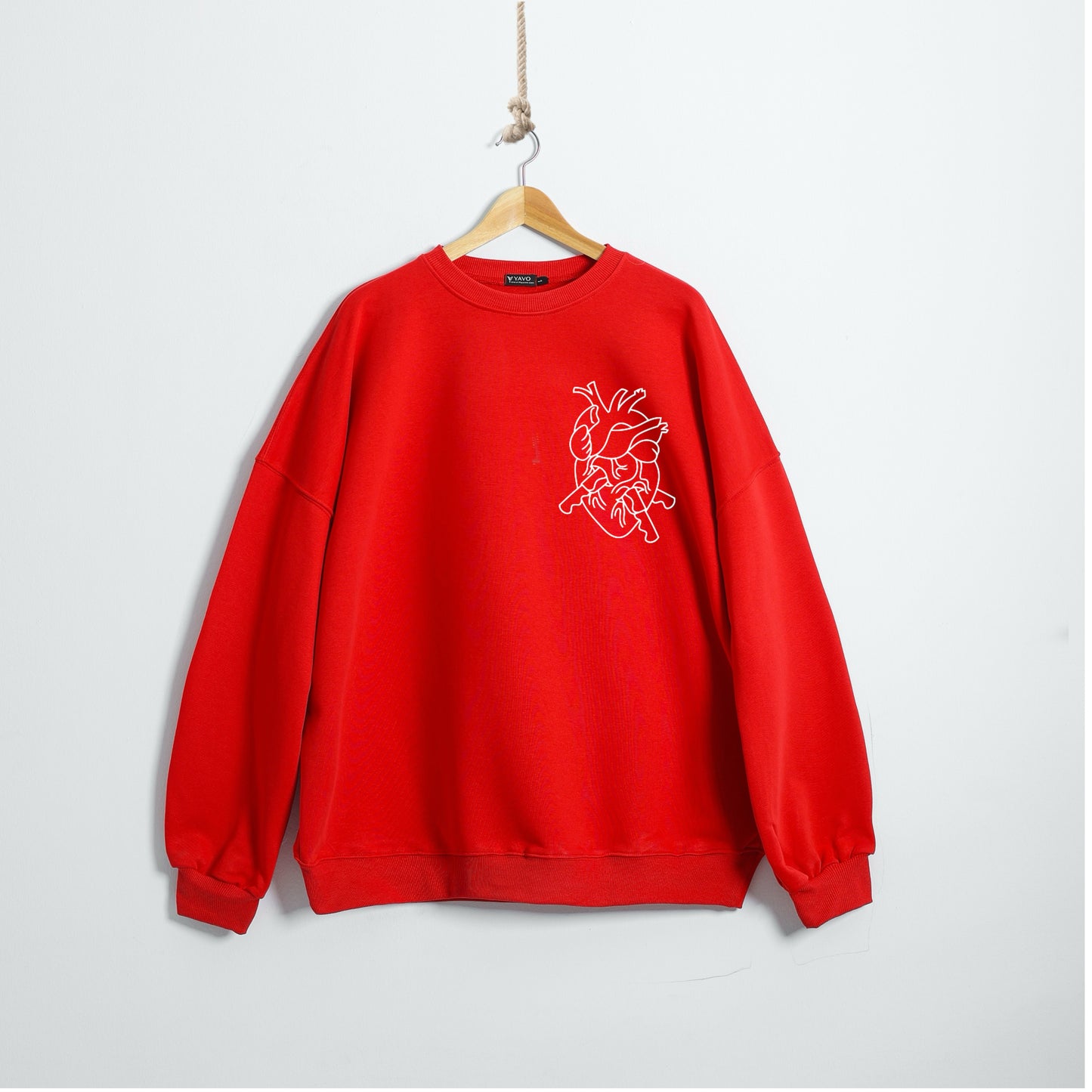 Love kills red autumn crewneck