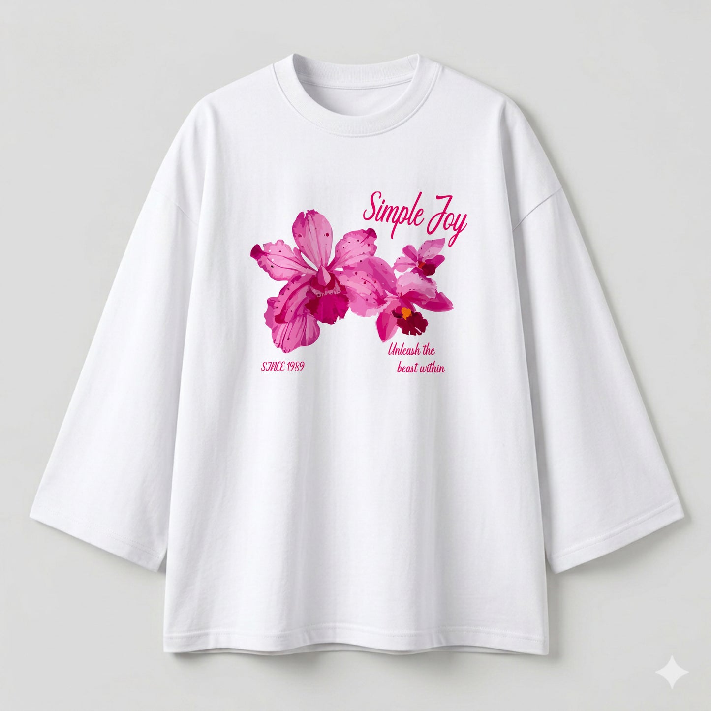Simple joy white oversize tshirt
