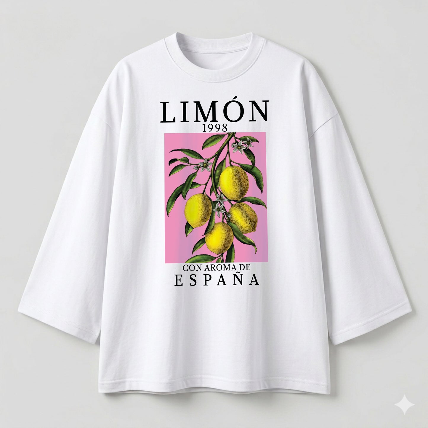 Limon espana white  oversize tshirt