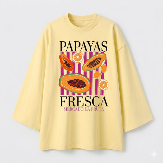 Papayas yellow oversize tshirt