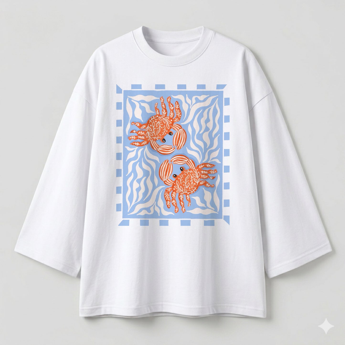 Crab white oversize tshirt