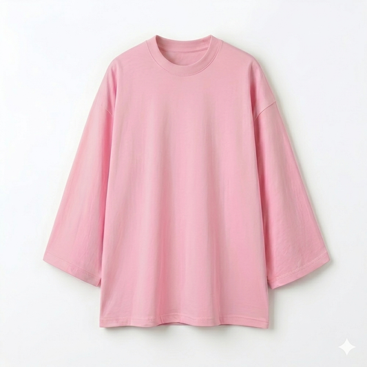 Plain pink oversize tshirt
