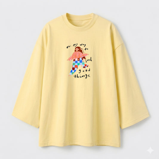 Good things yellow oversize tshirt