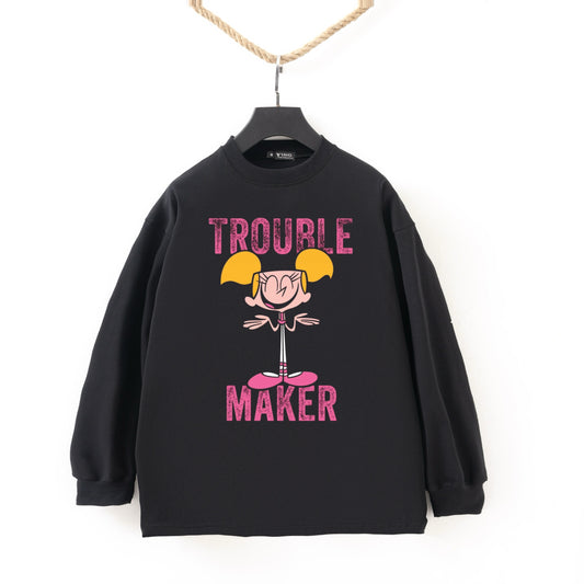 Trouble maker black Tshirt