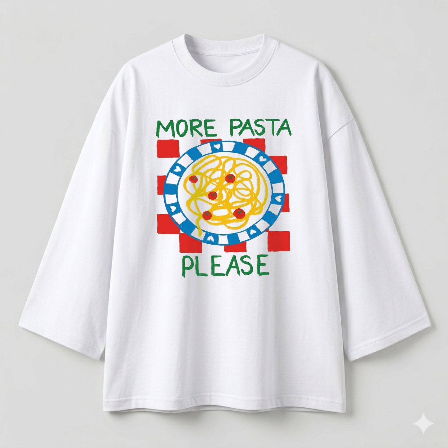 Pasta white oversize tshirt