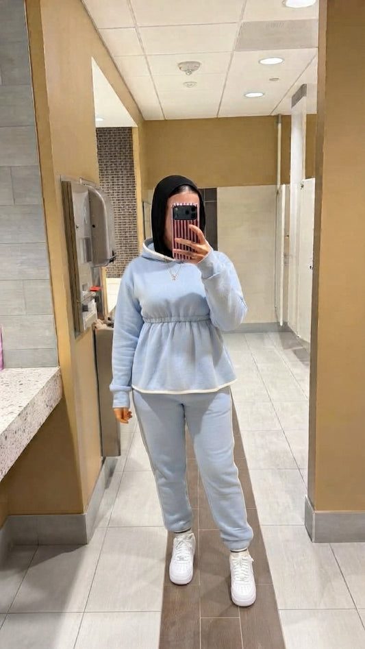 Baby blue winter set