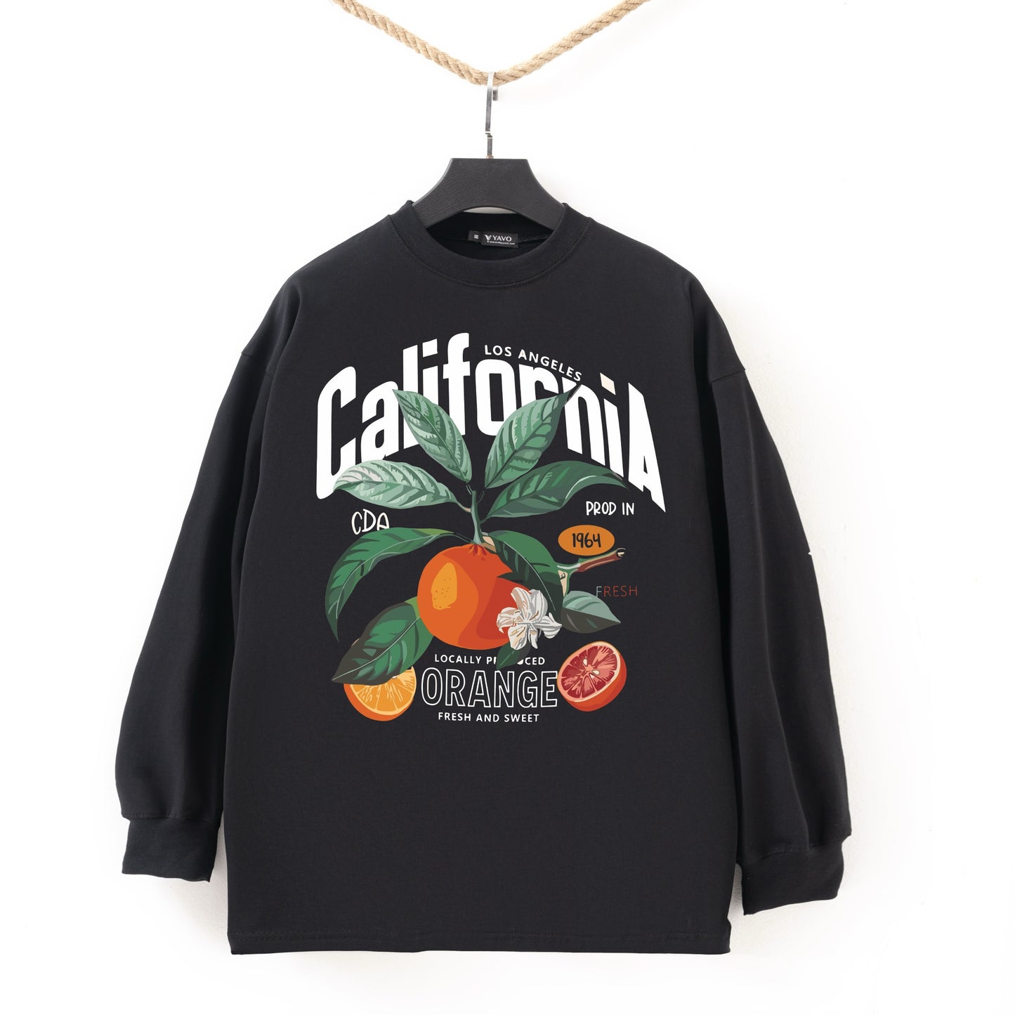California orange black Tshirt