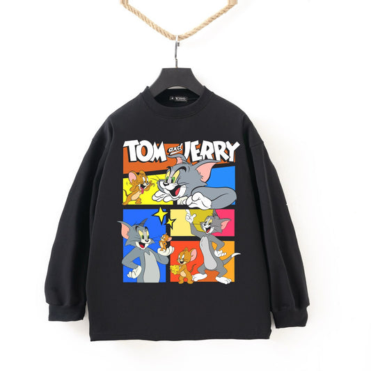 Tom & jerry black Tshirt