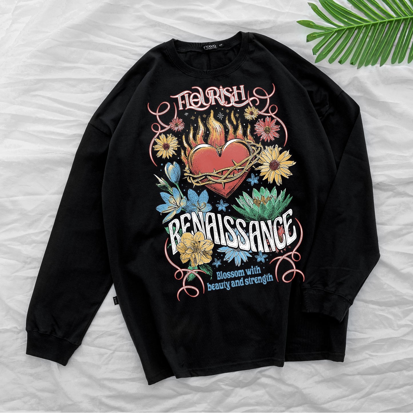 Florish black tshirt