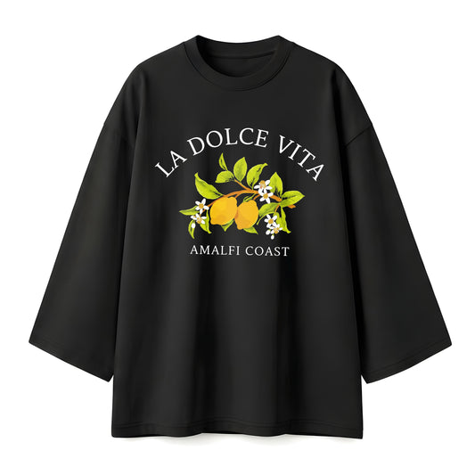 Lemon vita black oversize tshirt