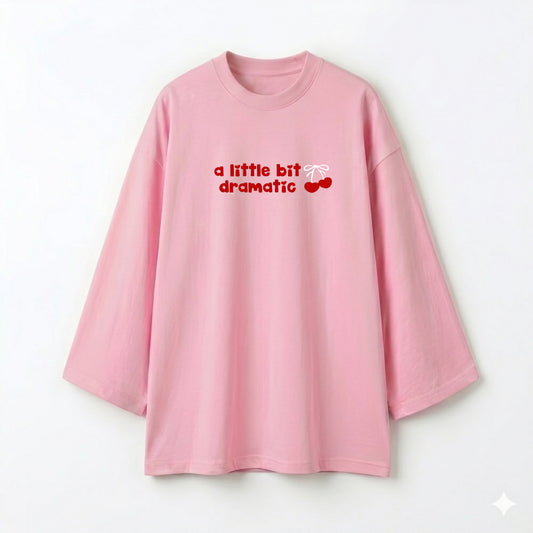 Dramatic pink oversize tshirt