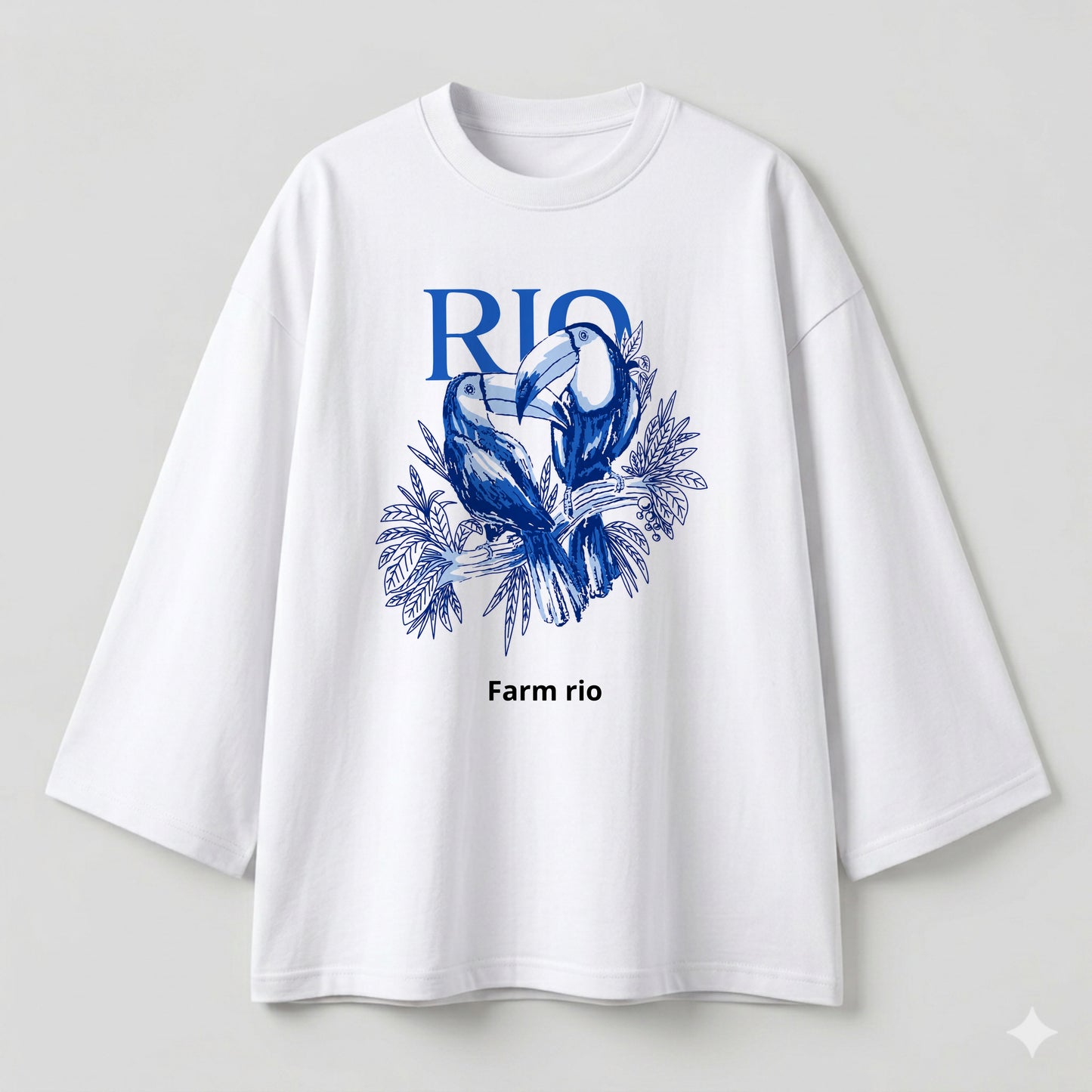 Farm rio white oversize tshirt