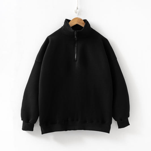 Plain black zip up sweatshirt