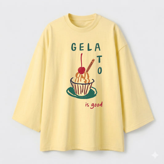 Gelato yellow oversize tshirt