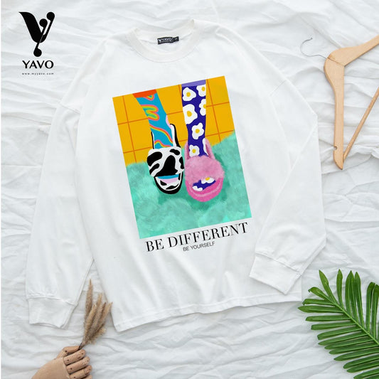 Be different white tshirt
