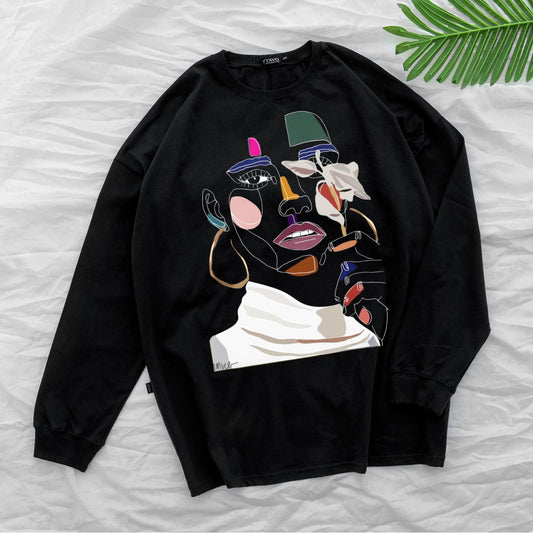 Portrait black tshirt