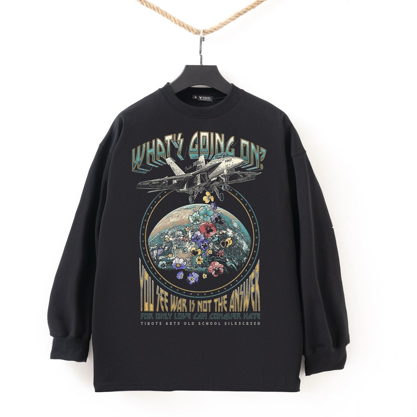 Plane black Tshirt