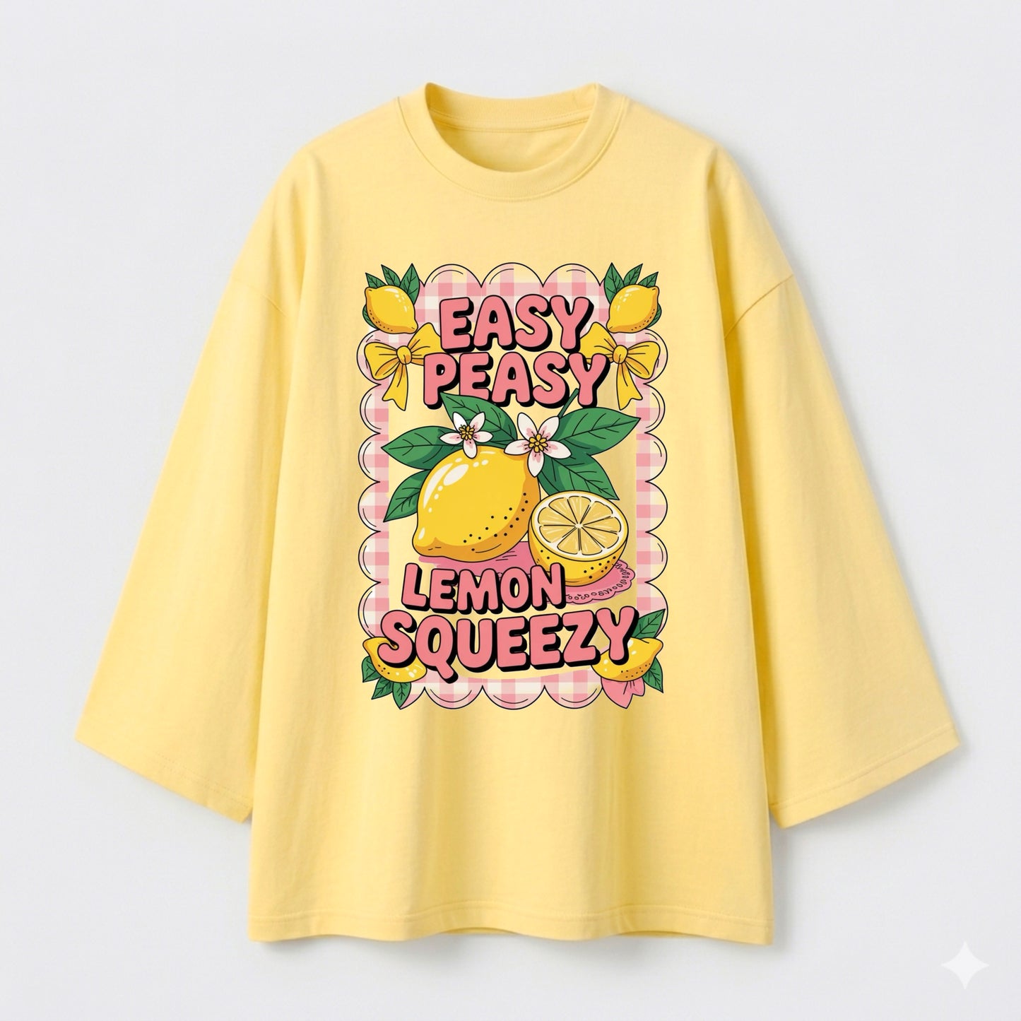 Lemon squeezy yellow oversize tshirt
