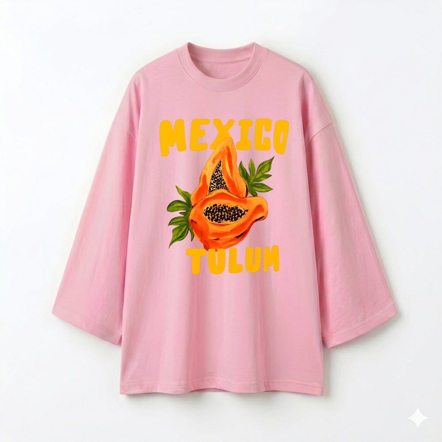 Mexico papaya pink oversize tshirt