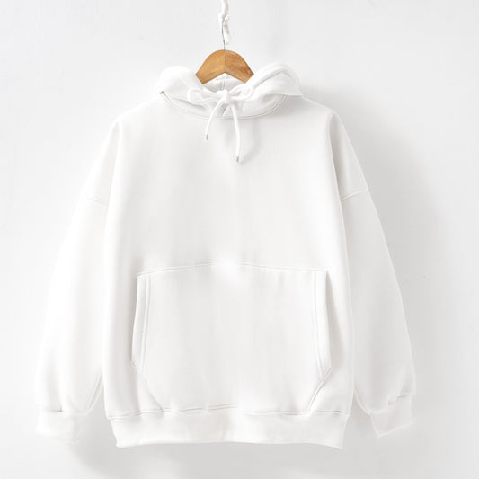 Plain white hoodie