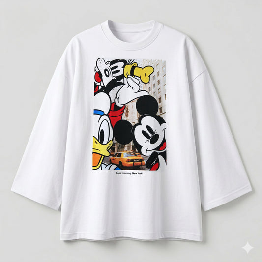 Mickey new York white oversize tshirt