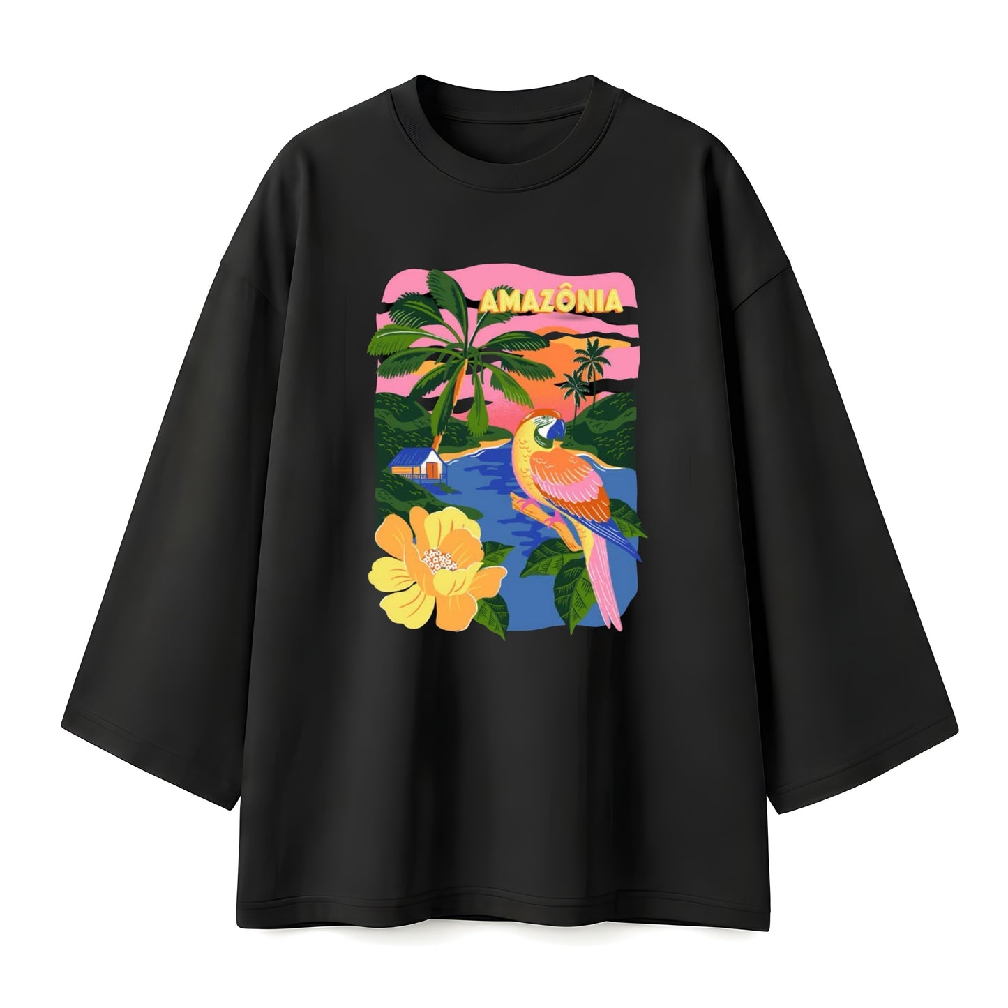 Amazonia black oversize tshirt