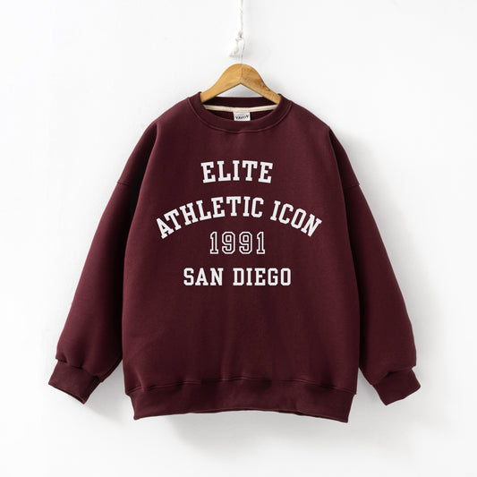 Elite Burgundy Crewneck