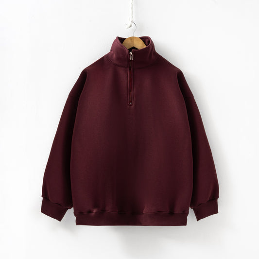 Plain Burgundy zip up sweatshirt