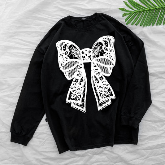 Bow black Tshirt