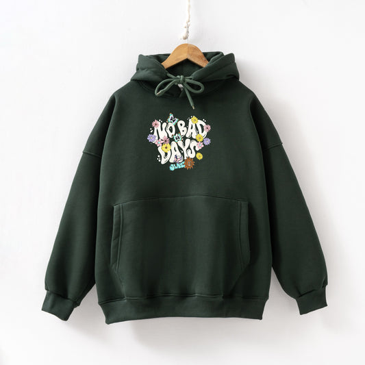 No bady days olive Hoodie