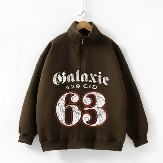 Galaxy brown Zip up Sweatshirt