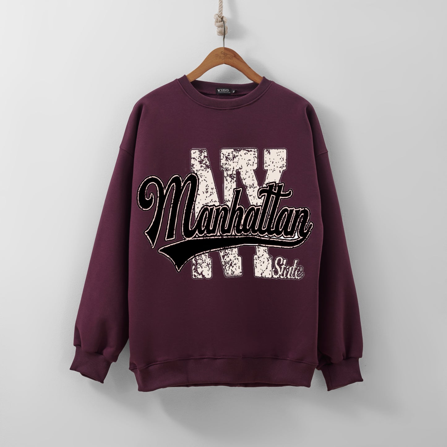 Manhattan burgundy sweatshirt