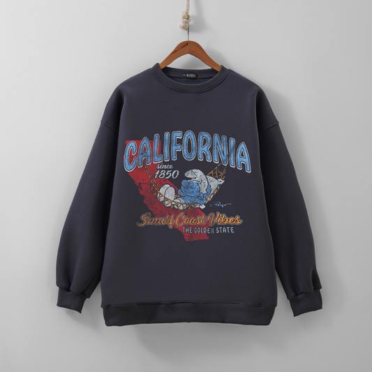 Smurf dark gray sweatshirt