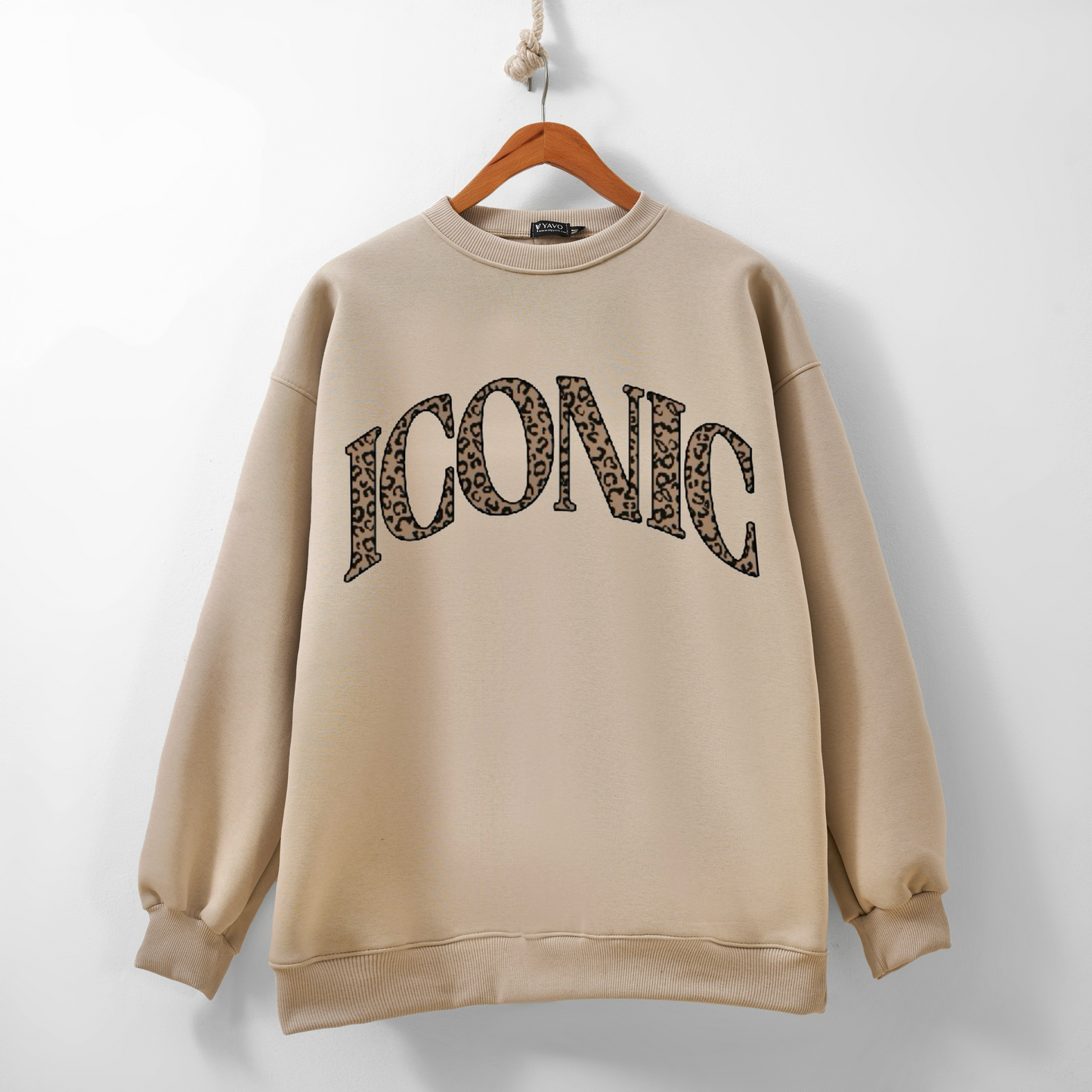 Iconic cream coffee sweatshirt