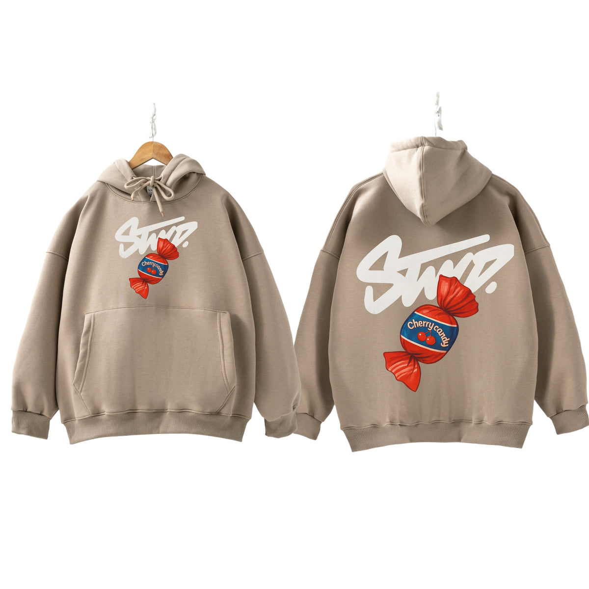 Stwd cherry candy coffee cream Hoodie